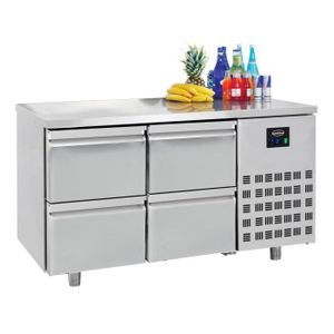 Réfrigérateur tiroir 700 TABLE RÉFRIGÉRÉE 4 TIROIRS