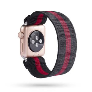 BRACELET MONTRE CONNEC. Bracelet en nylon pour Apple Watch Series 5-4 44mm