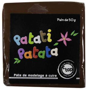 PATE POLYMÈRE Pâte polymère Patati Patata brun 50 grs - MegaCrea {couleur}