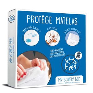 PROTÈGE MATELAS  My Lovely Bed - Protège Matelas 80x190/200 cm | Alèse Imperméable et Anti Acarien | Souple et silencieux - Molleton 100% coton