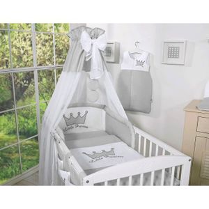 CIEL DE LIT BÉBÉ 4 pieces Ciel en Voile Tour de lit bébé 140x70 Pri