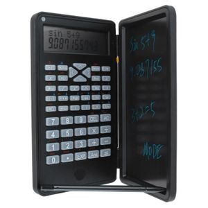 CALCULATRICE petite calculatrice Calculatrice Scientifique Portable, Calculatrice avec Bloc-notes, écran LCD à Deux loisirs recharge