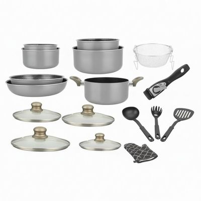Batterie de Cuisine à Induction 11 Pièces Aluminium Antiadhésif sans PFOA Berlin