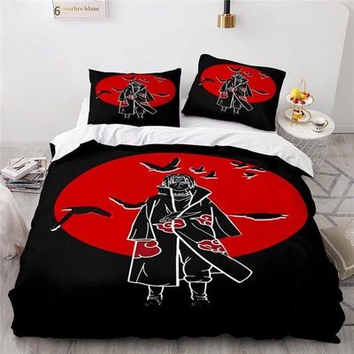 Housse De Couette Anime 220x240 Cm + 2 Taies 65x65 Cm - Microfibre Douce, Imprimé 3D Résistant - Oeko-Tex, Lavable Machine - Pour Chambre Garçon - 8