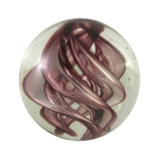 Presse Papier Sulfure En Verre Mauve 9.5 X 6.5 Cm Chemin De Campagne 6669b81fbec064881eb81734