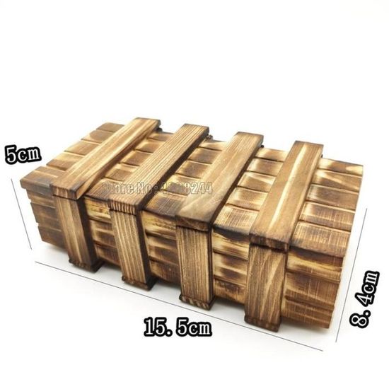 Boîte Puzzle Bois Avec Compartiment Secret – Casse-tête Adulte, Boîte à Bijoux Surprise