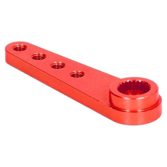 Bras De Servo Universel En Alliage D'aluminium 25T - EJ.LIFE - Direction Simple Face (rouge