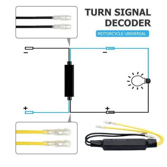 minifinker décodeur de signal LED 1 paire de résistances de clignotants LED 21W, décodeur de clignotants pour auto eclairage