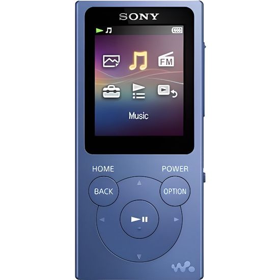 Lecteur Audio Portable Walkman SONY 8Go Bleu - USB 2.0 - Ecouteurs binauraux