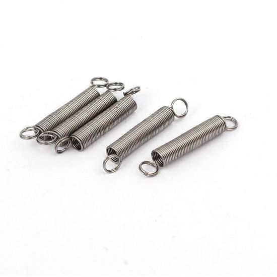 Lot De 5 Ressorts De Tension 0,5x4x60mm - Acier Inox 304 - Argent - Uxcell