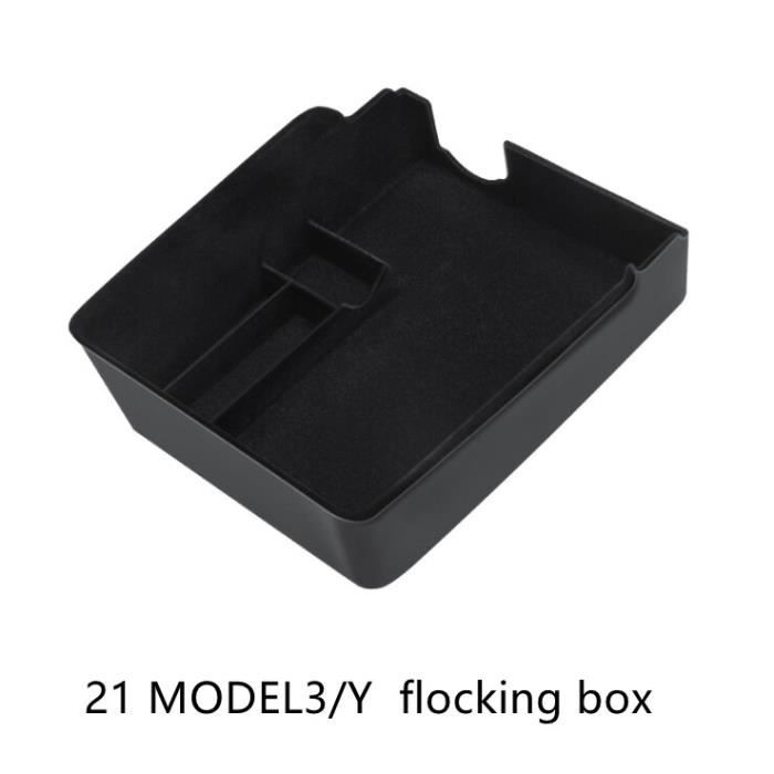Boîte de rangement pour accoudoir Central de voiture, accessoires pour Tesla Model 3 Y 2021~Flocking 2 XL65992830