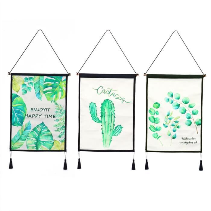 Plantes Tapisserie Art mural Tapisseries Maison tropicale décorative Porte Rideau Salon Table Tissu Couverture Couverture Tapis (5)