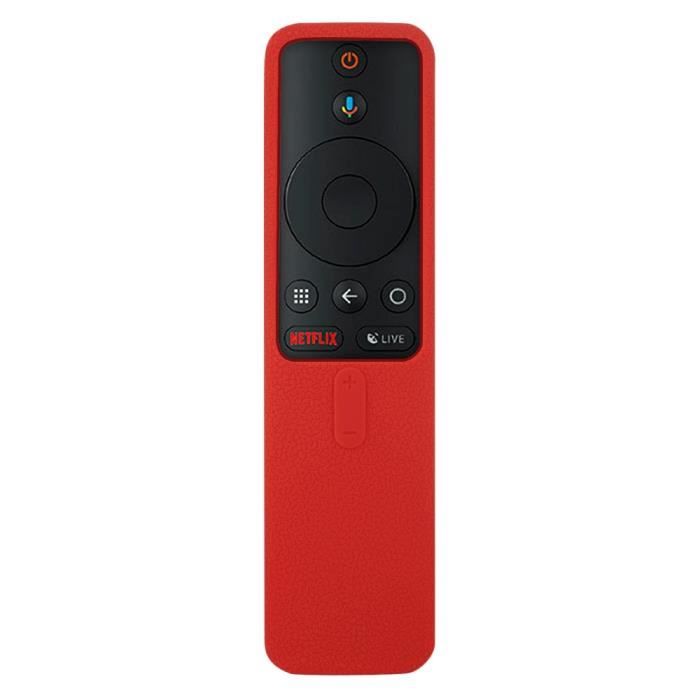 Télécommande,Housses pour Xiaomi Mi TV Box s Bluetooth Wifi Smart boîtier de télécommande Silicone antichoc protecteur - Type Red