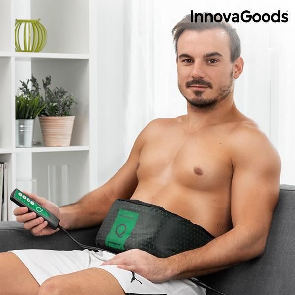 Appareil musculation amincissant-vibrant AbdoQ InnovaGoods+ télécommande-Developpe abdomen, taille, jambes, bras, épaules et dos