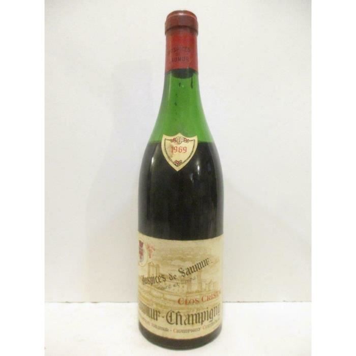 saumur-champigny hospices de saumur clos cristal Rouge 1969 - loire - anjou