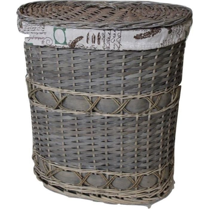 panier à linge en osier