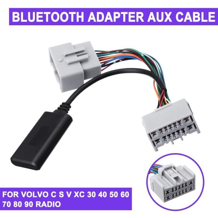 Câble adaptateur bluetooth Aux pour VOLVO C S V XC 30 40 50 60 70 80 90, accessoires carselectroniques pour voiture -AOAE948