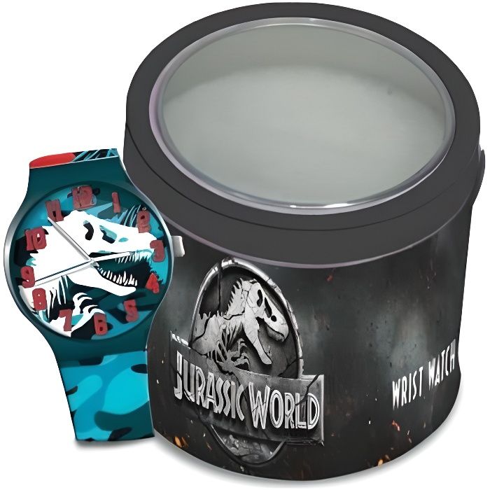Montre Enfant Garçon JURASSIC WORLD â€“ Tin Box 2FUZ