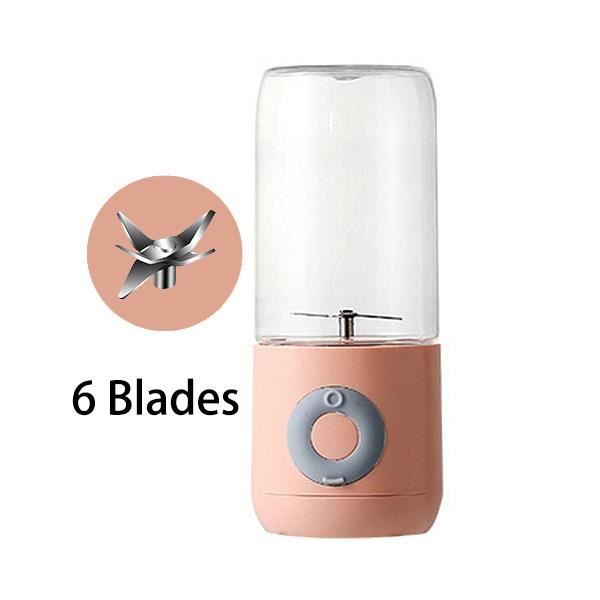 Presse-agrumes électrique portatif USB 500 ml, mini robot de smoothie, presse-fruits personnel Rose