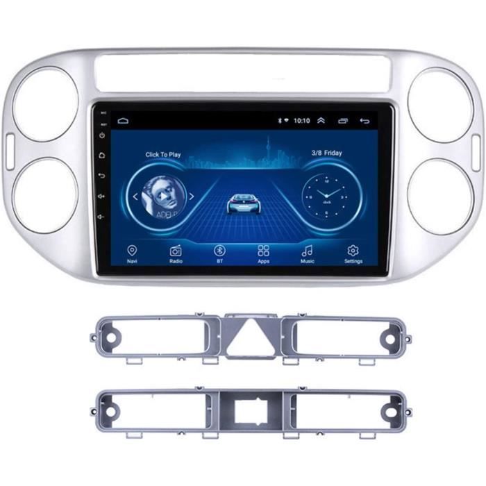 AUTORADIO Dscam Autoradio multimédia Auto Android 9.1 pour Volkswagen Tiguan 2010-2018 avec 2.5D Écran Tactile de 224