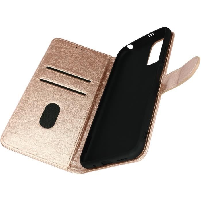 Étui Xiaomi Redmi Note 10 5G/Poco M3 Pro Protection Porte-carte Fonction Support Rose