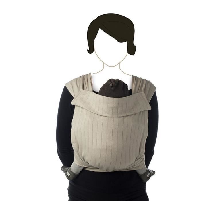Écharpe De Portage - Babylonia Baby Carriers - Modèle BB-TAI - Porte-Bébé 100% Coton Organique - Warm Taupe