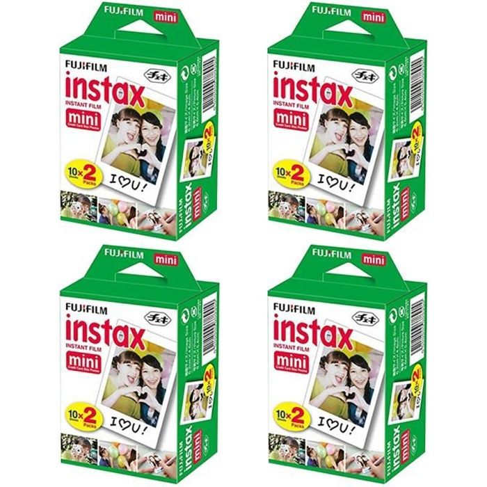 Fujifilm Instax Mini Blanc 80 Films pour Fuji Mini 8 8 Plus 90 70 25 50s 300 Caméra Share SP-1 imprimante