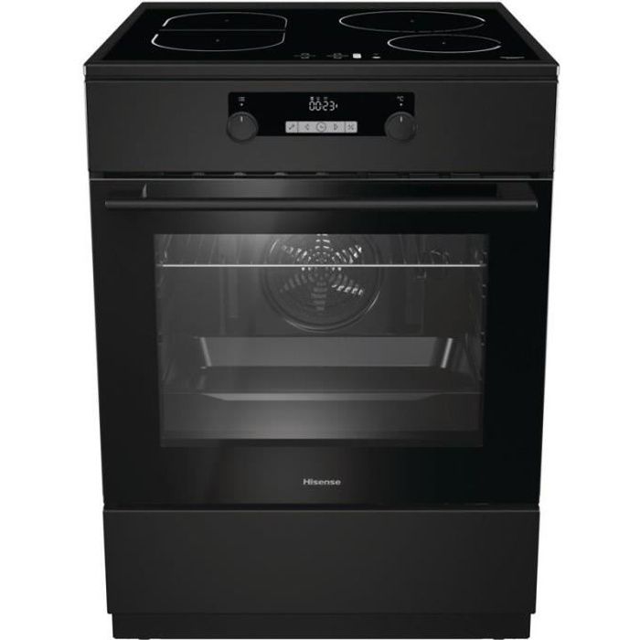 HISENSE Cuisinière table induction HI65222BB - 4 foyers dont 2 bridgeables - four électrique - catalyse - 71L - Classe A