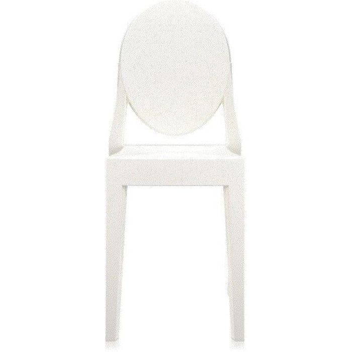 Chaise Kartell Victoria Ghost - Blanc Brillant
