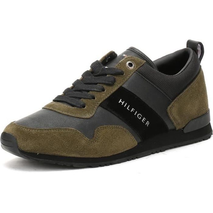 Tommy Hilfiger Hommes Olive Night - Noir Maxwell 11C5 Basket
