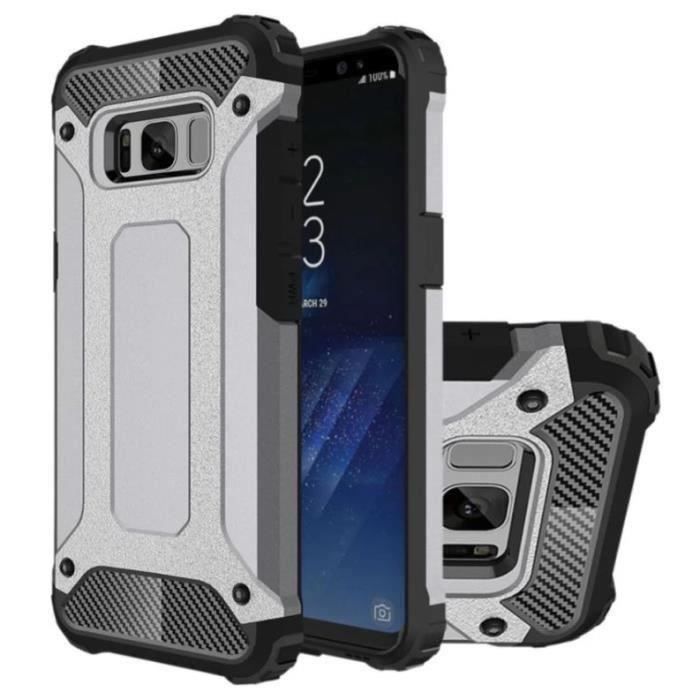 Coque Samsung Galaxy S8 Antichoc Argent