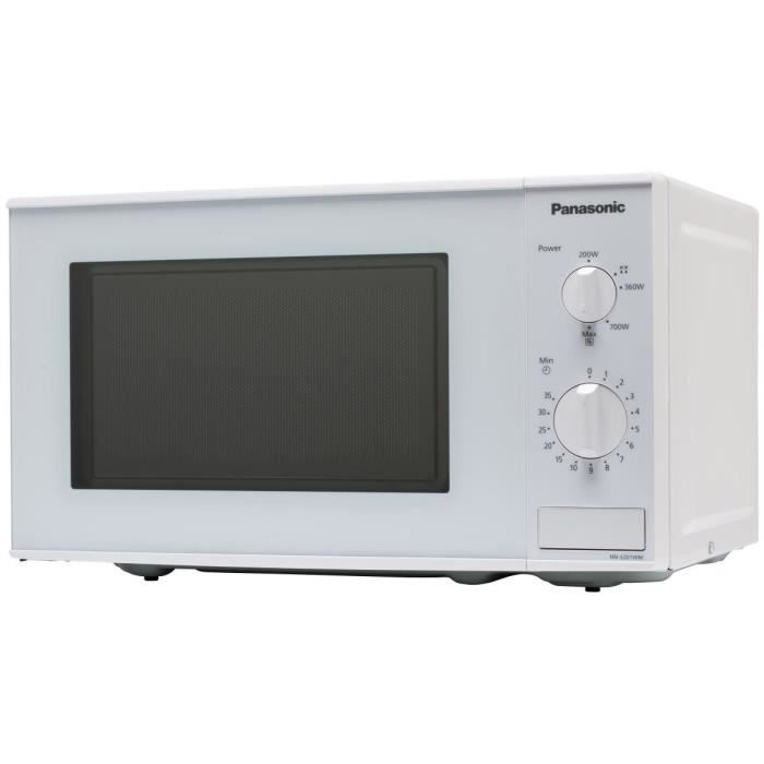 PANASONIC NN-E201WMEPG-Four micro ondes monofonction-Blanc-20L-800W-Pose libre