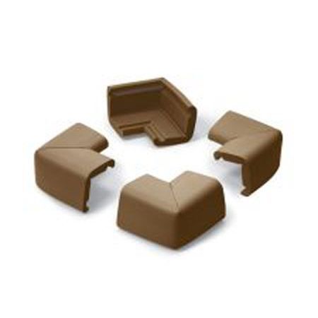 4 COINS de table, petit modèle - coloris chocolat
