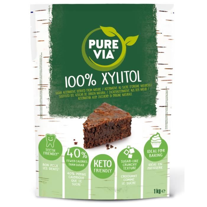 Pure Via - Xylitol 100% issu de bouleau | 1 x 1 kg