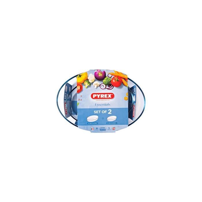 Ensemble de plats de cuisson au four Pyrex Essentials Verre Borosilicaté (2 pcs)
