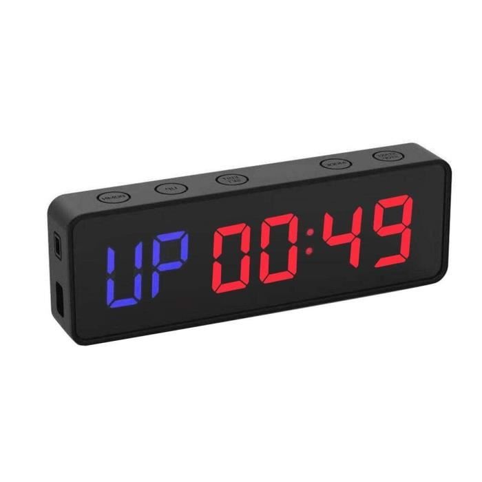 Fitness Minuteur Portable Mini Timer Sport sans Fil Fixation Magnétique Minuteurs Musculation Horloge