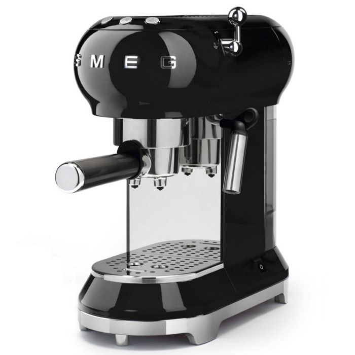 Smeg - machine à expresso 15 bars noir - ecf01bleu