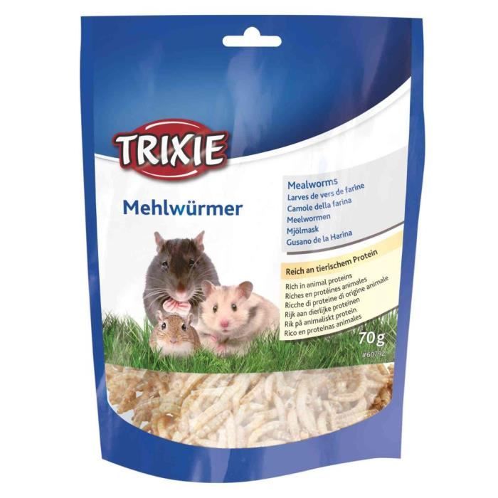 Larves de vers de farine séchés - 70 g