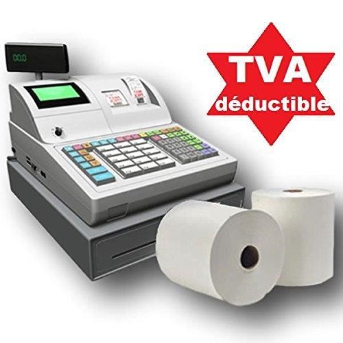 50 bobines papier thermique pour caisse enregistreuse ticket de caisse recharge standard rouleau 80 x 80 x 12 mm papier thermique 50