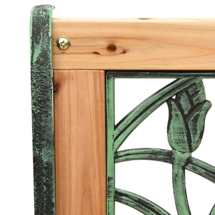 DBA(312031)Banc de jardin 122 cm Fonte et bois de sapin massif