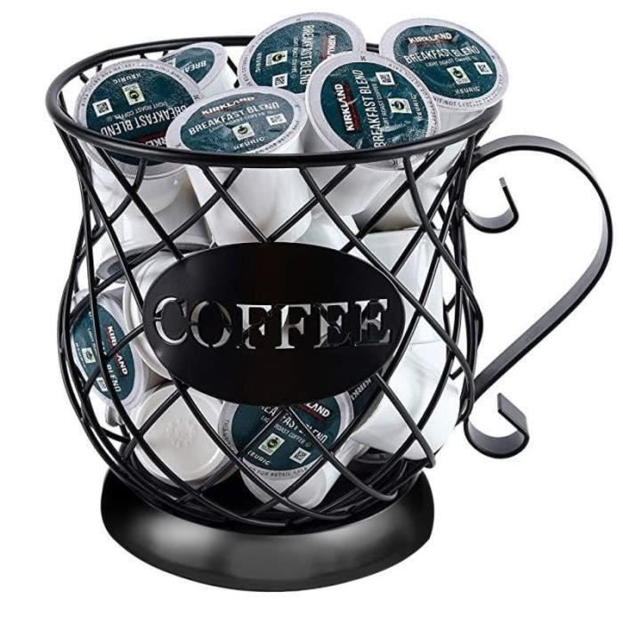 Lsport19918-Ensembles à café,40 café Capsule Universel Panier De Rangement Café Tasse Panier Vintage Café Pod Support - Type Blac