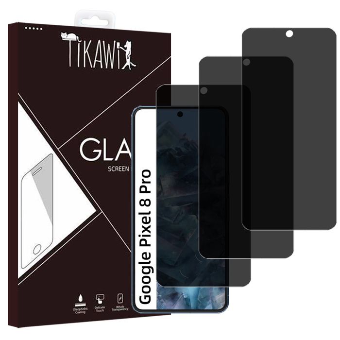 TRAHOO-3 Pièces Anti-Espion Verre Trempé Pour Google Pixel 7 Durete 9h Pas De Bulles Facile A Installer Resistance Aux Rayures