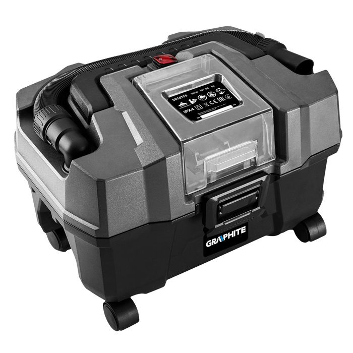 Aspirateur datelier - GRAPHITE - Energy+ 18V - 10 L - Fonction souffleur - Filtre HEPA