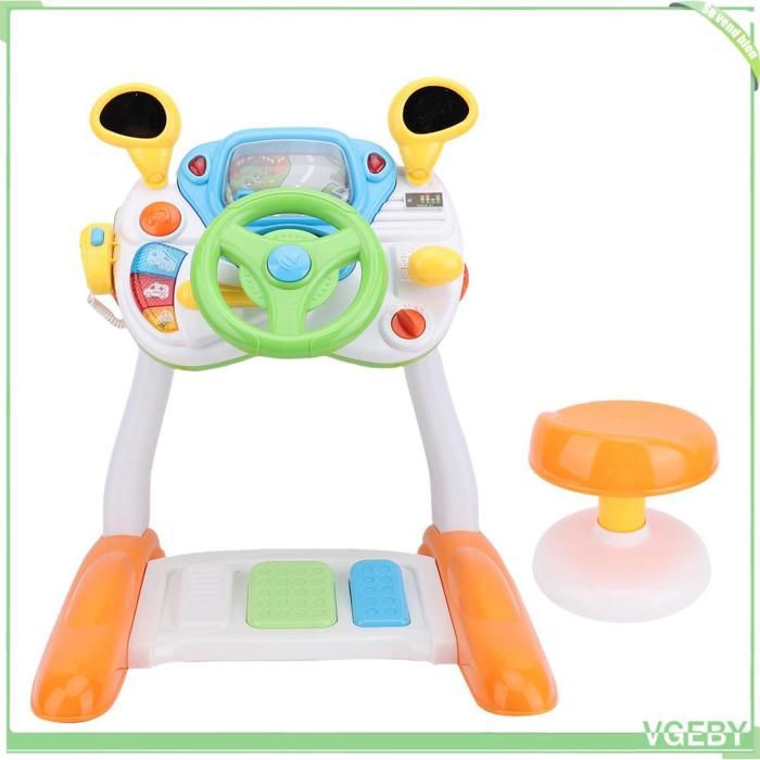 Volant De Conduite Jouet Sharplace – Simulation Réaliste Avec Sons, Musique, Boutons Interactifs, Pour Enfant