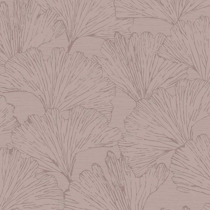 Papier peint intissé Feuillage Gigi 1005 x 52cm Rose poudré - Cdiscount ...