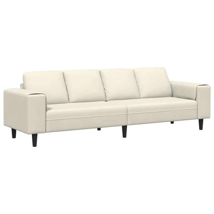 Les Soldes Canapé de salon( 4 PLACES) - CLOUD - grand sofa - Poids maximal: 440 kg - Crème 250x77x76 cm LV3234