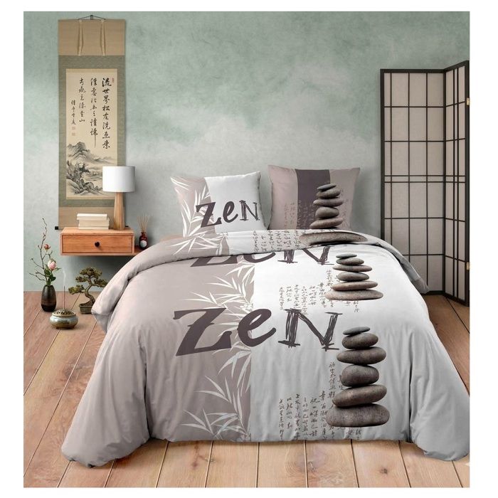 Parure de lit 240 x 220 cm Galets zen