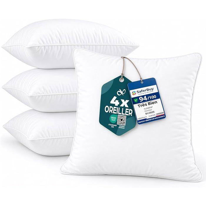 Coussin Canape 35x35 Lot de 4 Oreillers Decoratif Accessoires pour Sofa Decoration Aeetic pour Salon et 35x35 (Lot de 4)
