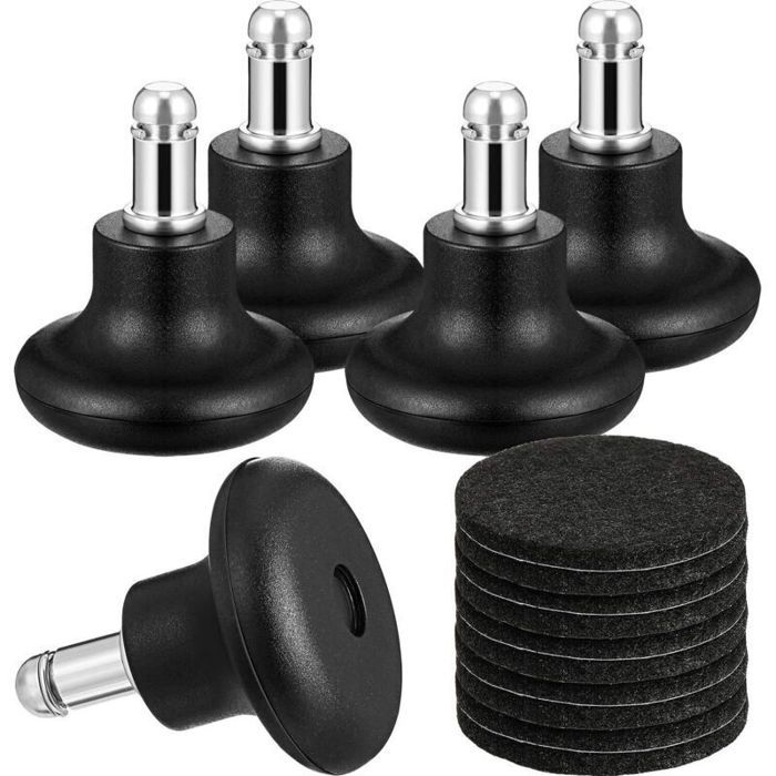 5 chaises pivotantes pieds fixes universels roues à clous chaise de bureau fixateur de chaise dordinateur repose-pieds accessoi