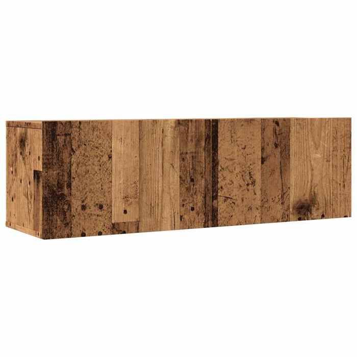 Lot de 2 Meubles TV muraux - vidaXL - TV suspendu - bois - vieux bois - 100 x 30 x 30 cm - avec portes{bli94u}